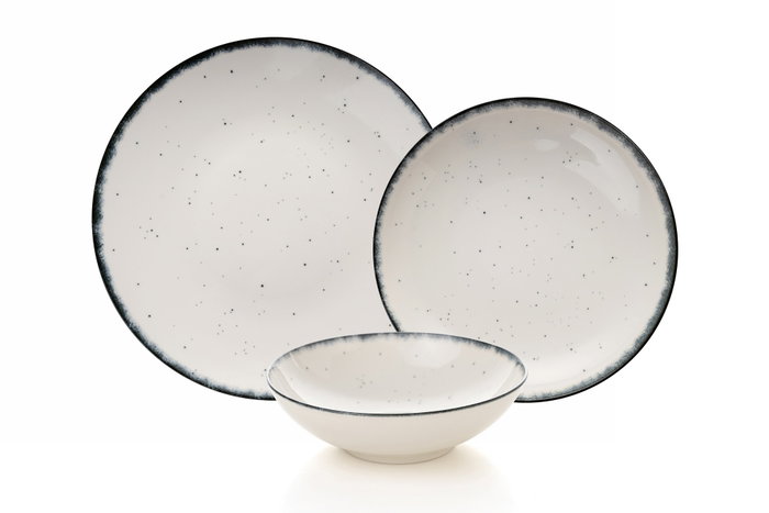 Hermia Vajilla de Porcelana Multicolor de 24 Piezas